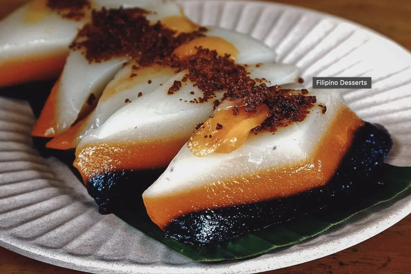 Sapin-sapin is one of the most colorful and eye-catching types of kakanin